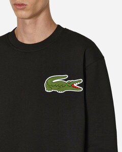  Comme des Garcons Comme des Garcons Lacoste Lacoste Crew тренировочный Sweat com *te* Garcon black чёрный черный новый товар L бесплатная доставка 