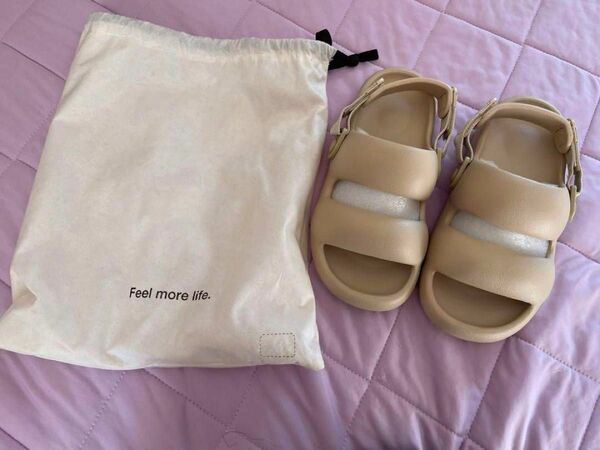 ベージュ posee EVA 厚底 サンダル マシュマロ air sandals