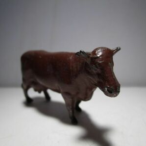 1930～40年代 ヴィンテージ 英国製 牛（肉牛）のオブジェ (アルミ＋亜鉛合金製) ジオラマ玩具/古玩具/ミニチュア玩具の画像5