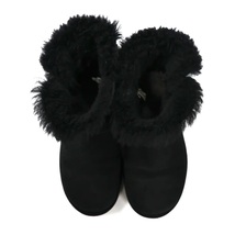 UGG ムートンブーツ 23CM ブラック ラムレザー MINI BAILEY BUTTON BLING 1003889_画像6