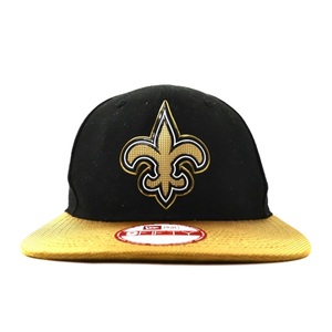 NEW ERA ベースボールキャップ FREE ブラック スナップバッグ NFL NEW ORLEANS SAINTS ニューオリンズ・セインツ