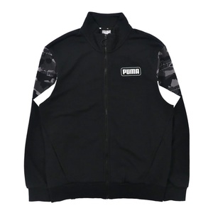 PUMA トラックジャケット L ブラック コットン REBEL CAMO FULL-ZIP 587058-01 2020年モデル