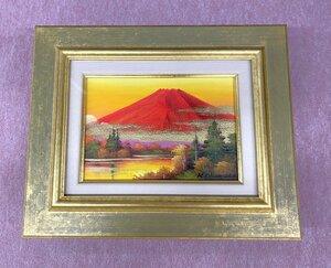 Art hand Auction [Saegedo] New oil painting frame Red Fuji ☆Shipping fee will be paid by our company☆, painting, oil painting, Nature, Landscape painting