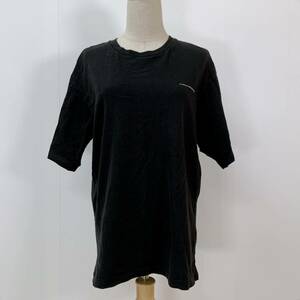 S2824 UNIQLO ユニクロ ユニセックス Tシャツ 半袖 人気 XL 黒 万能 シック シンプルデイリーカジュアル ラウンドネック