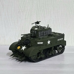 1/35 アメリカ軍 M5軽戦車 M5A1 スチュアートⅥ プラモデル 完成品 第二次世界大戦 戦車