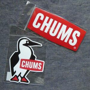 2枚セット CHUMS ステッカー CH62-1072 CH62-1622 新品 防水素材