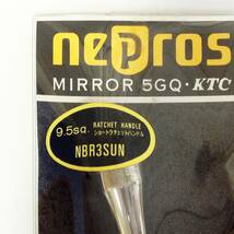 ●【WH-9519】未使用 KTC nepros ネプロス ショートラチェットハンドル NBR3SUN 9.5sq ミラー・ネプロス 【レターパックプラス520円可】_画像2