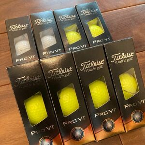 Titleist タイトリスト ゴルフボール PRO v1 プロv1 8スリーブ