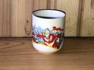 当時　ウルトラマン　ULTRAMAN 陶器 湯呑み コップ vintage retoro 特撮　怪獣　レオ　セブン　タロウ