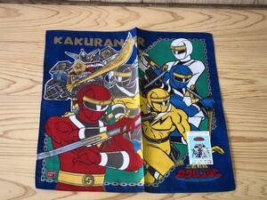 新品　未使用　当時　忍者戦隊 カクレンジャー ハンカチ グッズ 戦隊 kakuranger ninja anniversary 30th