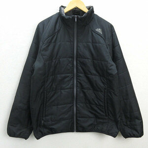 G■アディダス/adidas CLIMAPROOF パデッドジャケット 【O】黒/men's/41【中古】■