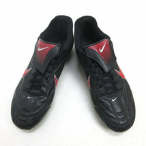 Q■【27.5cm】ナイキ/NIKE Premier II サッカースパイク■黒×赤MENS/13【中古】_画像2