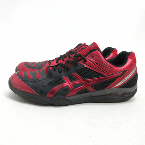 H■【29cm】アシックス/asics TVR485 GEL-V SWIFT CV LO バレーボールシューズ/赤黒/MENS■29【中古】