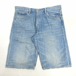 G■リーバイス/Levi's 503 デニム/ハーフパンツ【W36/L13】青/men's/146【中古】■