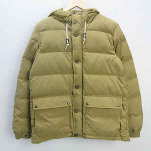 D■ユナイテッドアローズ/Green Label Relaxing ナイロン ダウンジャケット JKT【L】ベージュ/MENS/63【中古】■