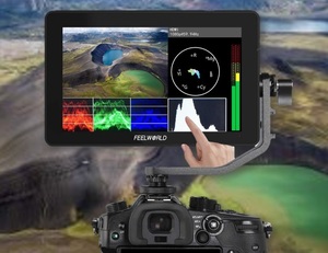 カメラ用外部撮影モニター タッチスクリーン 液晶フィールドモニター3D Lut搭載 5.5インチIPS 1920X1080 4K HDMI信号入力 カメラ撮影確認用