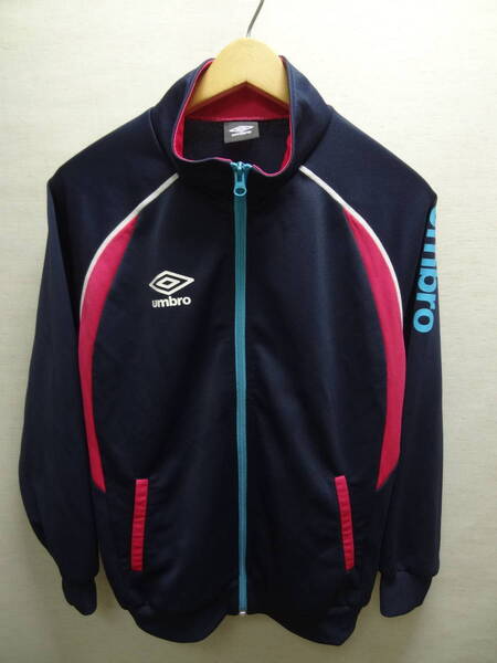 全国送料無料 アンブロ UMBRO 子供服キッズ男&女の子 紺XピンクX水色 サッカー等スポーツ ジャージトップス 160