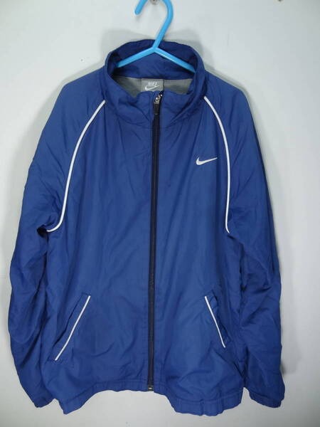 全国送料無料 ナイキ NIKE 子供服キッズ男&女の子 ブルーグレー色ポリエステル100%サッカー等スポーツ裏地付ウィンドブレーカー140