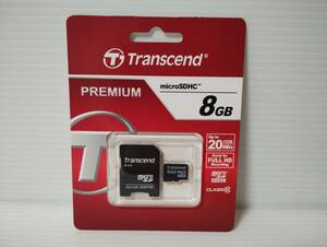 未使用・未開封品　8GB　Transcend　PREMIUM　microSDHCカード microSDカード　メモリーカード