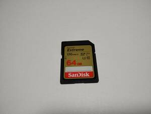 64GB　SanDisk　Extreme　SDXCカード　フォーマット済み　SDカード　メモリーカード