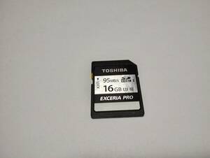 16GB　TOSHIBA EXCERIA PRO　SDHCカード　フォーマット済み　SDカード メモリーカード