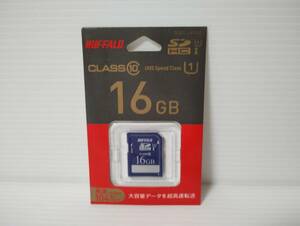 未使用・未開封品　16GB　BUFFALO　SDHCカード　SDカード メモリーカード
