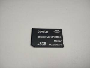 8GB　Lexar　メモリースティックプロデュオ　MEMORY STICK PRO DUO　フォーマット済み　メモリーカード