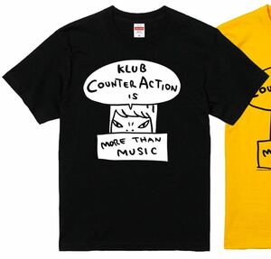 未開封 奈良美智 x KLUB Counter Action 限定 コラボ Tシャツ Lサイズ 黒 ブラックBLACK