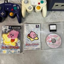 【ジャンク品】ゲームキューブ 本体とコントローラー3個とゲームキューブソフト、カービィのエアライド_画像5