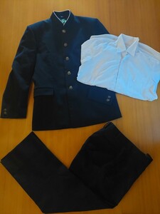 ◆48◆中学校　学生服　制服　上下　学ラン　シャツ　カンコー 175A 冬ズボン