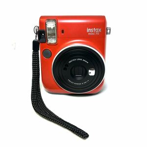 [100 jpy start * beautiful goods ]FUJIFILM/ Fuji film instax mini 70 red in Stax Cheki instant camera 