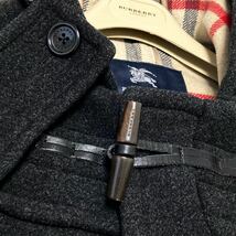 ★大きいサイズ★美品★バーバリー BURBERRY LL/XL メガチェックコンビ☆正統派ウールリバーダッフルコート 極寒地対応！極暖冬アウター_画像5