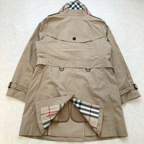 ★超希少★1番大きいサイズ◆美品◆バーバリー BURBERRY 46-48/15-17号/XL-3L メガチェックコンビウールライナー付トレンチコート 定価19万の画像9