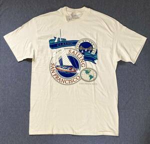 デッド 90s USA製 サンフランシスコ スーベニア Tシャツ L ナチュラル SAN FRANCISCO 