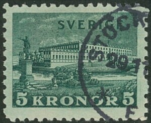 外国切手　使用済み　スウェーデン　王宮　5ｋ（229）
