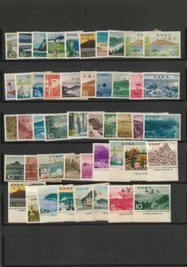 日本切手　みほん　パケット　記念・年賀・公園・普通・文通週間など重複有　状態混合