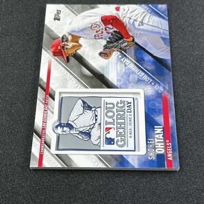 2022 Topps Update Series 大谷翔平 ルー・ゲーリッグデー記念ロゴパッチカード MLBジャージーサイン等各種インサートカードの画像3