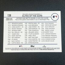 最新 2024 Topps Series 1 大谷翔平 ムーキーベッツNo.138 ブルーパラレルカード Blue シリーズ1 _画像2