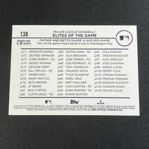 最新 2024 Topps Series 1 大谷翔平 ムーキーベッツNo.138 レインボーフォイルパラレルカード Rainbow Foil シリーズ1 _画像3