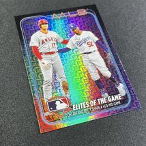 最新 2024 Topps Series 1 大谷翔平 ムーキーベッツNo.138 イースターホリデーフォイルパラレルカード Easter Holiday Foil シリーズ1 _画像2