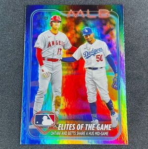 最新 2024 Topps Series 1 大谷翔平 ムーキーベッツNo.138 レインボーフォイルパラレルカード Rainbow Foil シリーズ1 