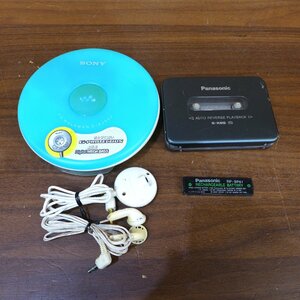 3706 ジャンク品 SONY ソニー CD WALKMAN ウォークマン D-EJ002 Panasonic パナソニック RQ-SX35 カセットプレーヤー ポータブル