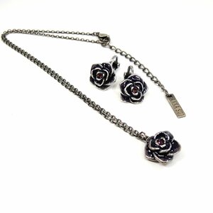 3808T　アナスイ ANNASUI イヤリング ネックレス セット アクセサリー