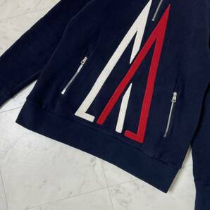 希少/L相当★ MONCLER × kith モンクレール × キス MAGLIA マグリア 限定コラボ ハーフジップ スウェット フリース アノラック ネイビーの画像6