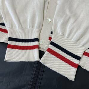 極美品/XLサイズ☆ MONCLER GAMME BLEU モンクレール ガムブルー by トムブラウン MAGLIONE CARDIGAN カシミヤシルク ニット カーディガンの画像8