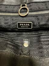 トートバッグ 黒パンチング レア レザー 中古 PRADA プラダ　ブラック_画像7