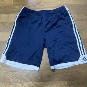 アディダスadidasハーフパンツXL紺白