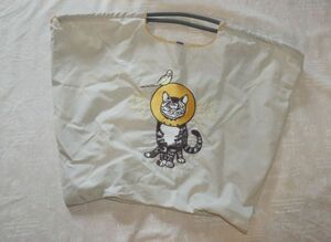 NA8★【1回使用】BALL&CHAIN D:Cat 猫刺繍エコバッグ ベージュ系 ボールアンドチェーン