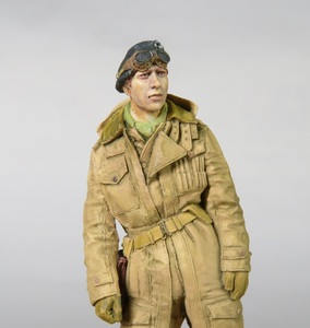 WW2 イギリス戦車兵　　1/35　レジンキットフィギュア塗装済み完成品一体