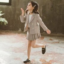 卒業式 小学校 女子 2点セット パンツスーツ スーツセット 服 袴 ズボン 卒服 おしゃれ スーツ160 スーツ キッズフォーマル 子供服 130_画像10